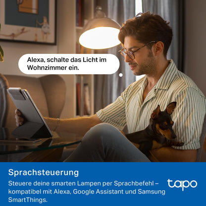 Tapo L430C(4-pack) Smarte WLAN Glühbirne E14, 470 Lumen, 16 Mio. Farben, dimmbar, Zeitplan & Timer, Energieüberwachung, Kompatibel mit Alexa, Google Assistant und Samsung SmartThings
